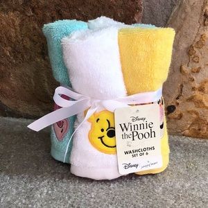Winnie the Pooh washcloths set of 6